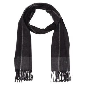 NWT Stewart of‎ Scotland Grey Scarf Nordstrom New With Tags Knit Rectangle Plaid